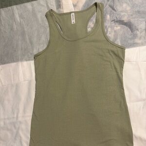 NWOT Zenana Sage Green Ribbed Tank Top